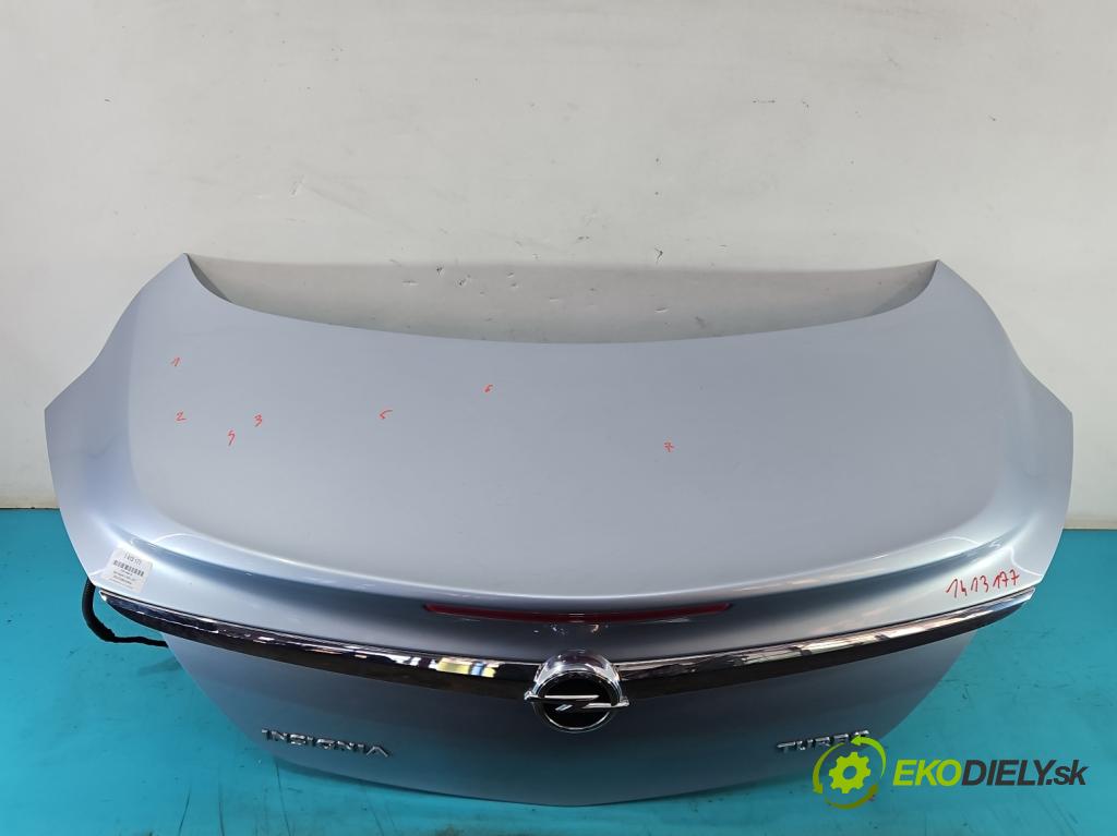 Opel Insignia A 2008-2017 1.6 T 179KM manual 132 kW 1598 cm3 4- zadní kufrové dveře (Zadní kapoty)