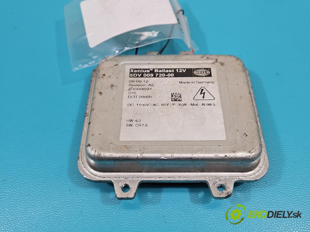 Opel Insignia A 2008-2017 1.6 T 179KM manual 132 kW 1598 cm3 4- střídač: xenon 5DV009720-00 (Riadiace jednotky xenónu)