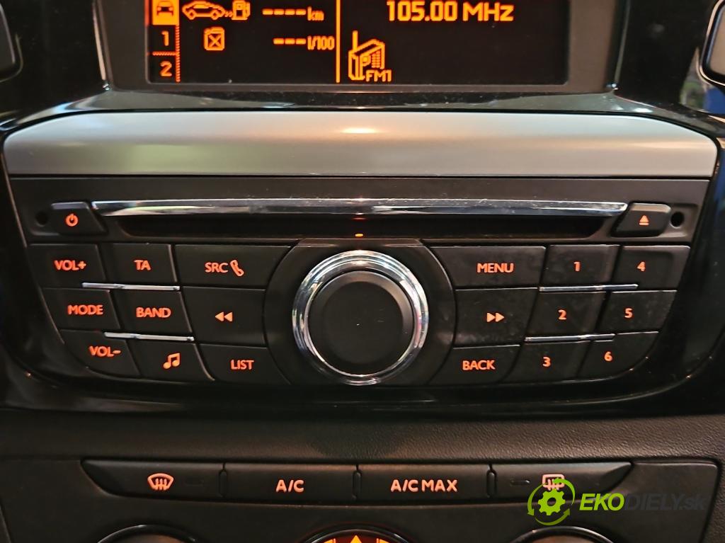 Peugeot 301 1.6 HDI 92 HP manual 68 kW 1560 cm3 4- Radio originál 98041965