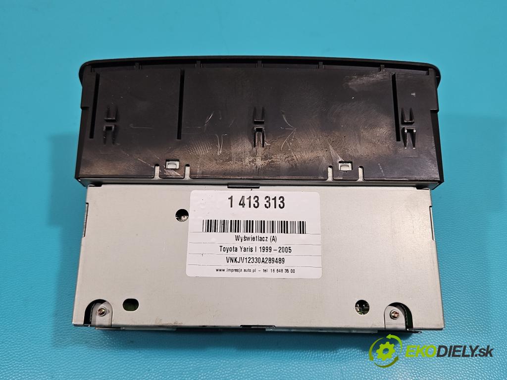 Toyota Yaris I 1999-2005 1.0 VVTI 65 HP manual 48 kW 998 cm3 3- Zobrazit: 86110-0D040 (Prístrojové dosky, displeje)