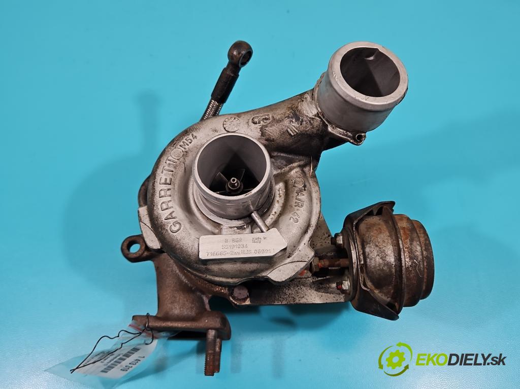 Alfa romeo Gt 1.9 JTD 150 hp manual 110 kW 1910 cm3 3- Turbodmychadlo 716665-2 (Turbodúchadla (kompletní))
