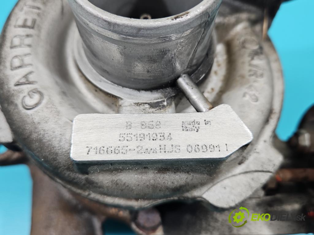 Alfa romeo Gt 1.9 JTD 150 hp manual 110 kW 1910 cm3 3- Turbodmychadlo 716665-2 (Turbodúchadla (kompletní))