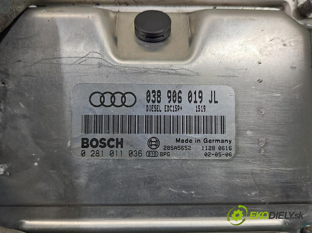 Audi A4 B6 2000-2004 1.9 tdi 131 hp manual 96 kW 1896 cm3 5- řídící jednotka motoru 0281011036