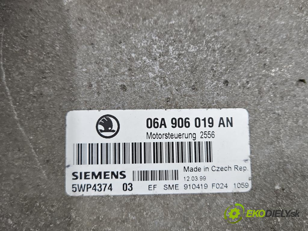 Skoda Octavia I 1996-2010 1.6 SR 101 HP manual 74 kW 1598 cm3 5- riadiaca jednotka motora 06A906019AN