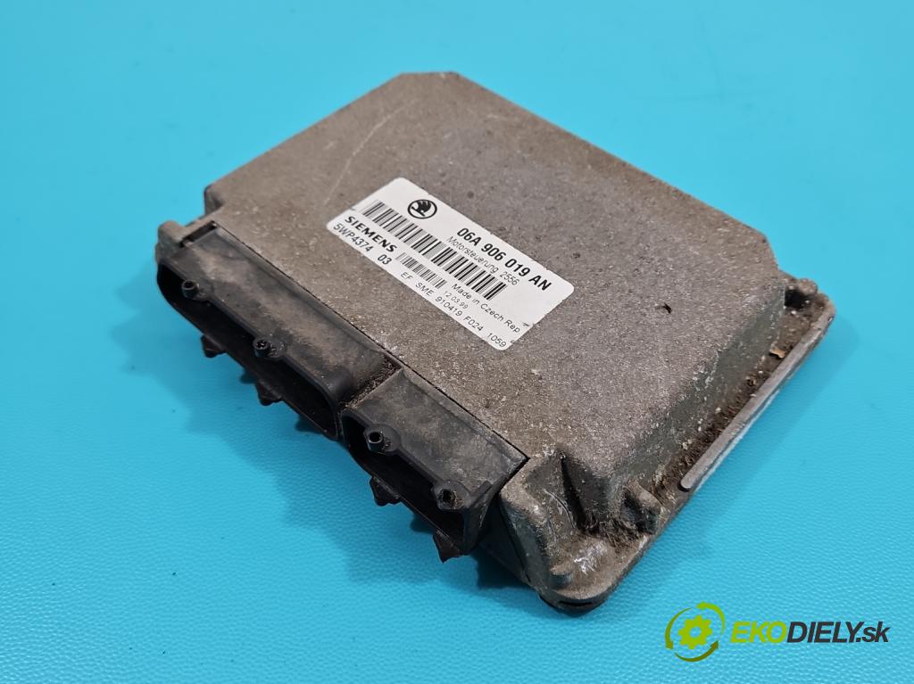 Skoda Octavia I 1996-2010 1.6 SR 101 HP manual 74 kW 1598 cm3 5- riadiaca jednotka motora 06A906019AN