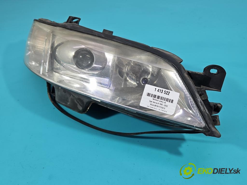 Opel Vectra B 1995-2002 1.8 16V 116 HP manual 85 kW 1796 cm3 5- Reflektor: pravý 09193244 (Pravé)
