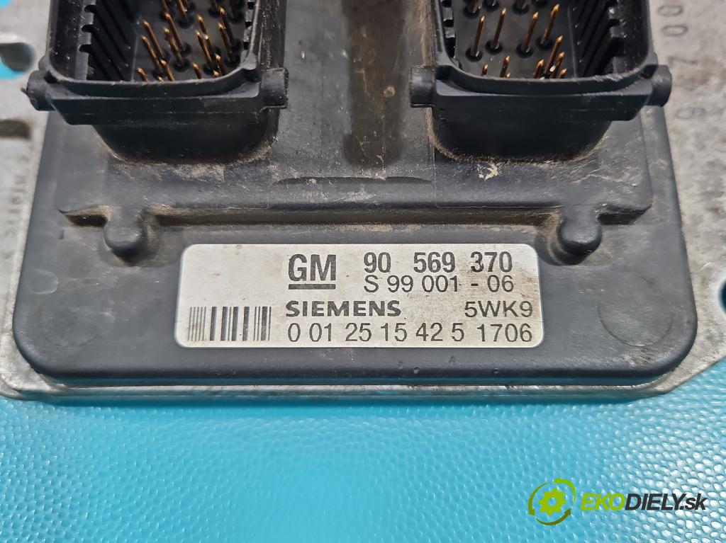 Opel Vectra B 1995-2002 1.8 16V 116 HP manual 85 kW 1796 cm3 5- riadiaca jednotka motora 90569370