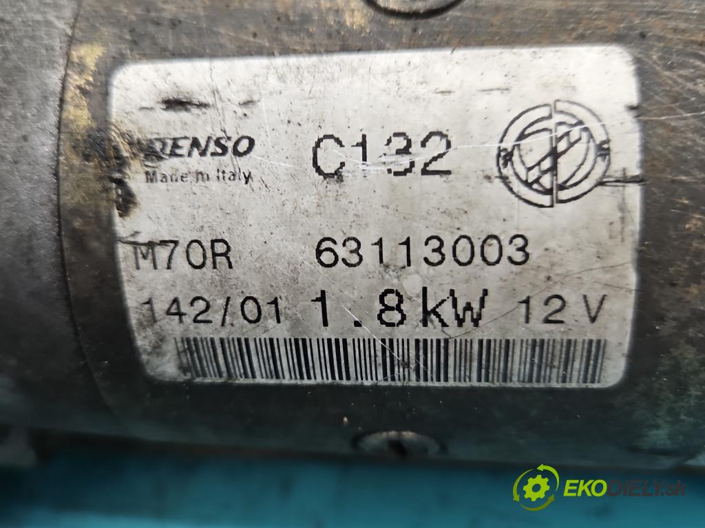 Fiat Doblo I 2001-2010 1.9d 63 HP manual 46 kW 1910 cm3 5- štartér M70R-63113003 (Štartéry)