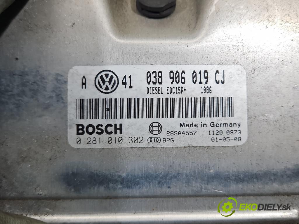 Vw Golf IV 1997-2003 1.9 TDI 116 HP manual 85 kW 1896 cm3 5- riadiaca jednotka motora 038906019CJ