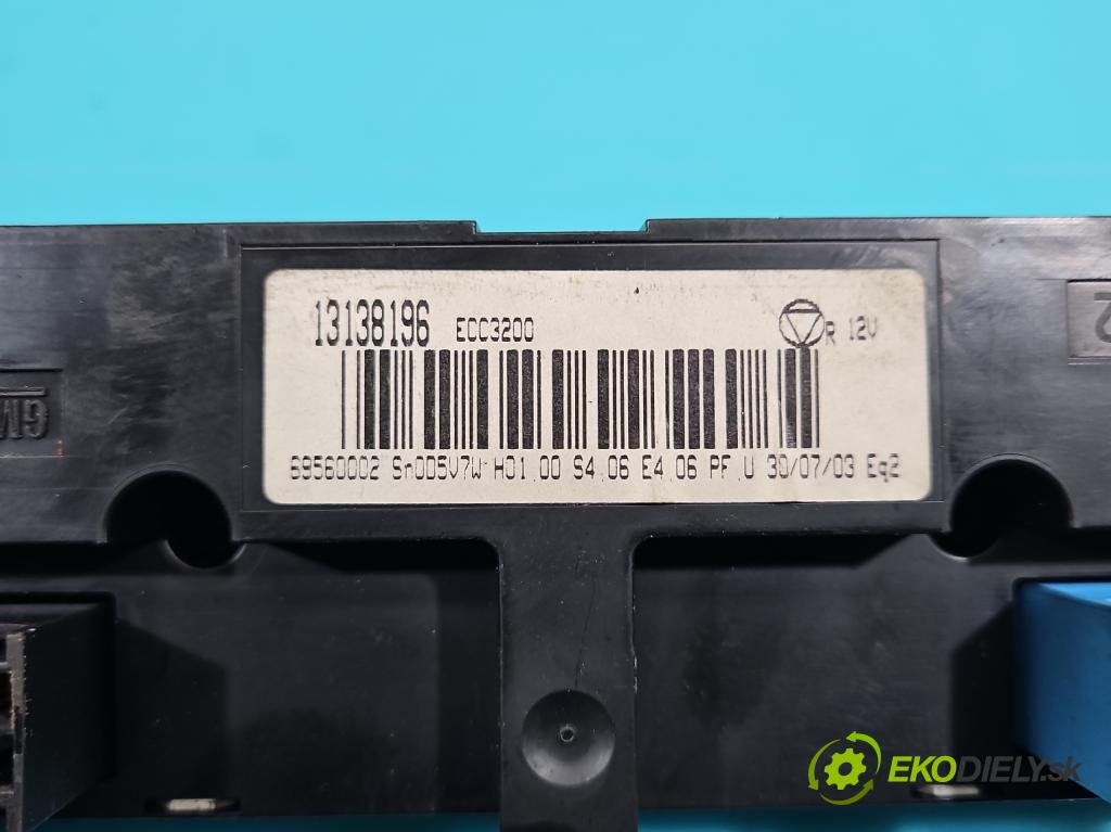 Opel Vectra C 2002-2008 1.8 16v 122 HP manual 90 kW 1796 cm3 4- panel kúrenia 13138196