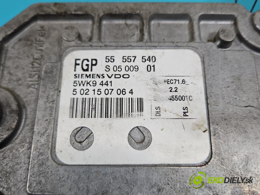 Opel Vectra C 2002-2008 1.8 16v 122 HP manual 90 kW 1796 cm3 4- riadiaca jednotka motora 55557540