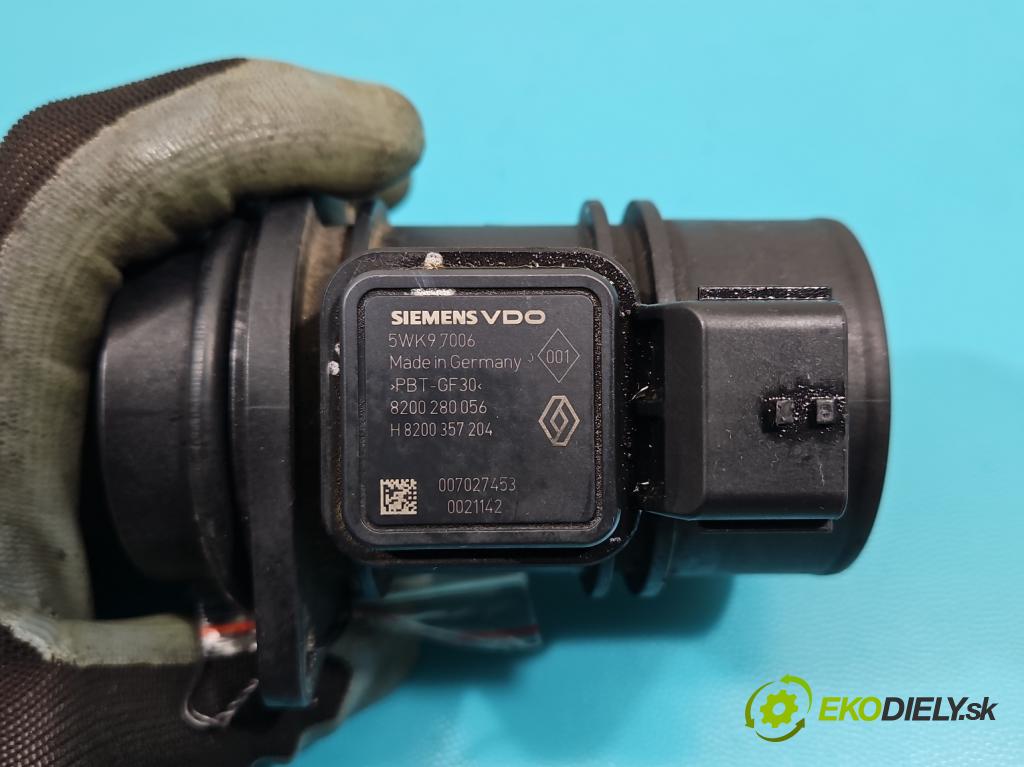 Dacia Logan I 2005-2014 1.5 dci 68 HP manual 50 kW 1461 cm3 5- průtokoměr: 5WK97006 (Váhy vzduchu)