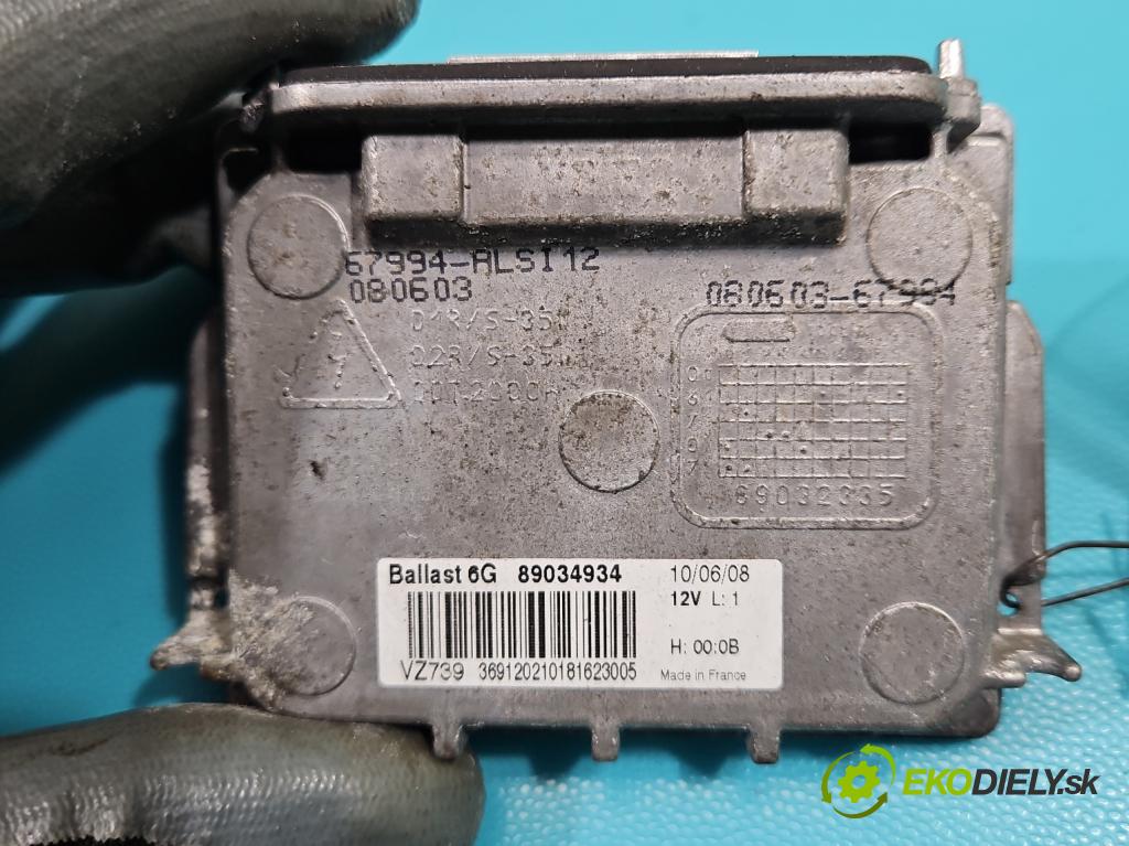 Citroen C5 II 2008-2017 2.0 hdi 140 HP manual 103 kW 1997 cm3 4- střídač: xenon 89034934 (Riadiaca jednotka xenónu)