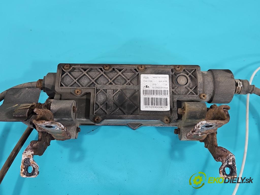 Citroen C5 II 2008-2017 2.0 hdi 140 HP manual 103 kW 1997 cm3 4- Brzda manuál: elektrický: 9687473180 (Ručná brzda)