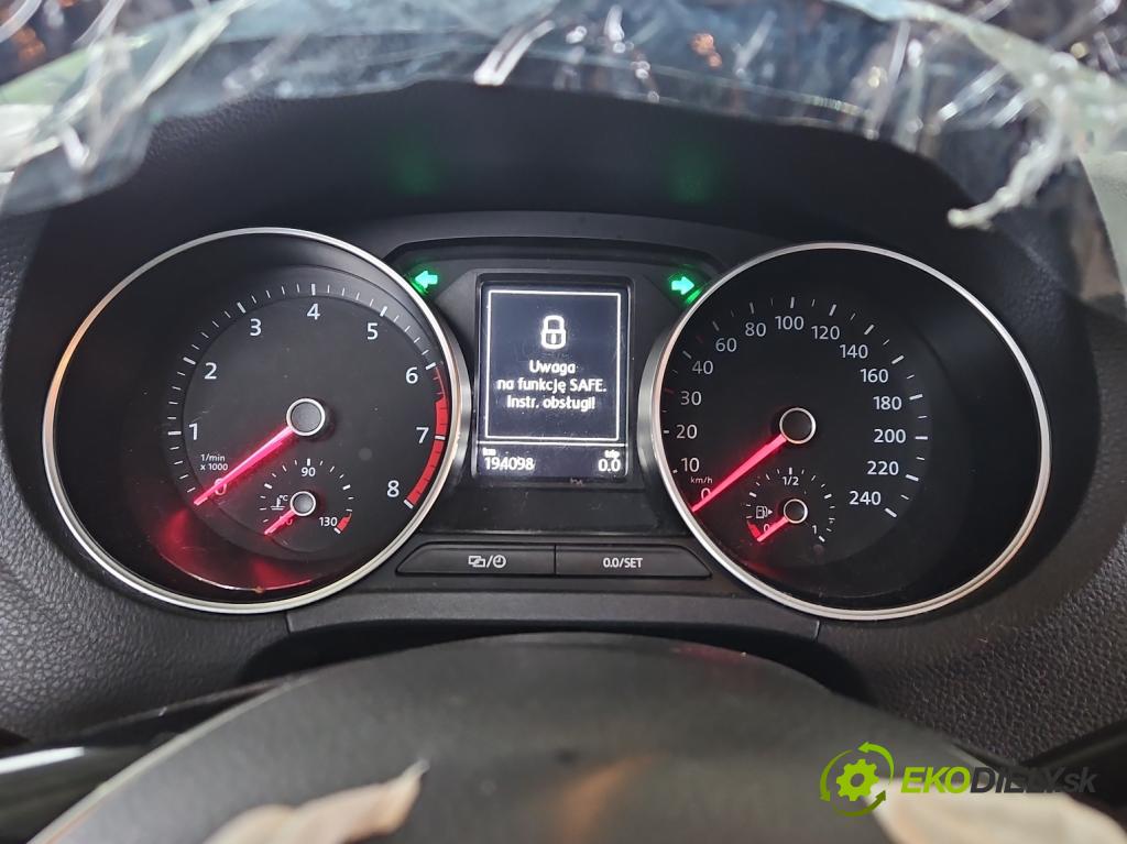 Vw Polo V 6R 2009-2017 1.2 16v 90 HP manual 66 kW 1197 cm3 5- prístrojovka/ budíky 6C0920740A (Prístrojové dosky, displeje)