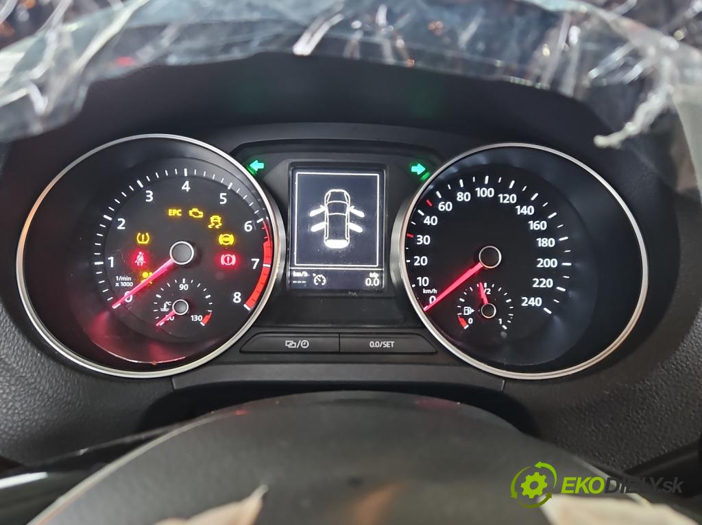 Vw Polo V 6R 2009-2017 1.2 16v 90 HP manual 66 kW 1197 cm3 5- prístrojovka/ budíky 6C0920740A (Prístrojové dosky, displeje)