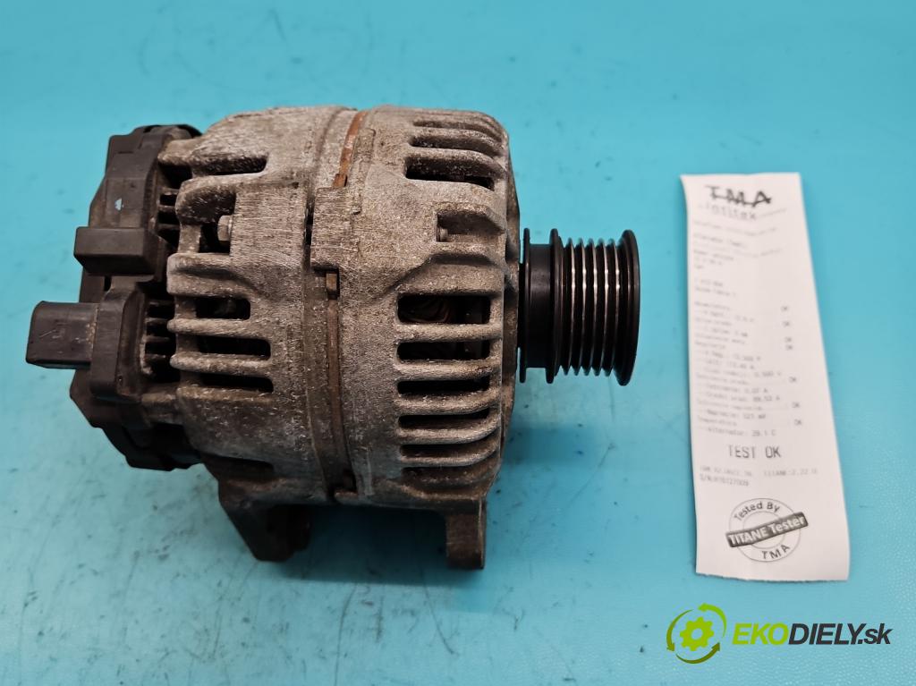 Skoda Fabia I 1999-2007 1.4 16v 75 HP manual 55 kW 1390 cm3 5- Alternator 037903025M (Alternátory)