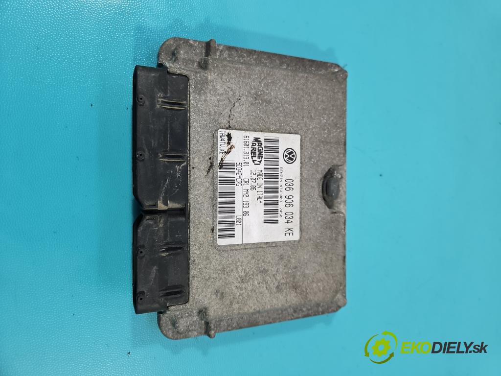 Skoda Fabia I 1999-2007 1.4 16v 75 HP manual 55 kW 1390 cm3 5- riadiaca jednotka motora 036906034KE