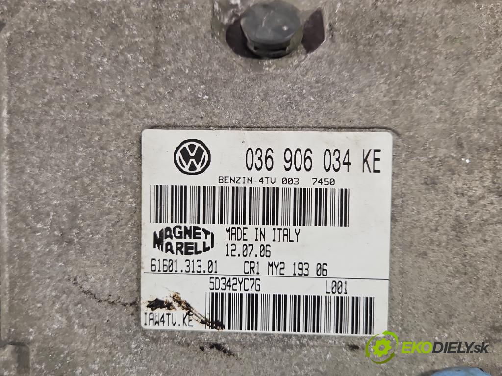 Skoda Fabia I 1999-2007 1.4 16v 75 HP manual 55 kW 1390 cm3 5- riadiaca jednotka motora 036906034KE