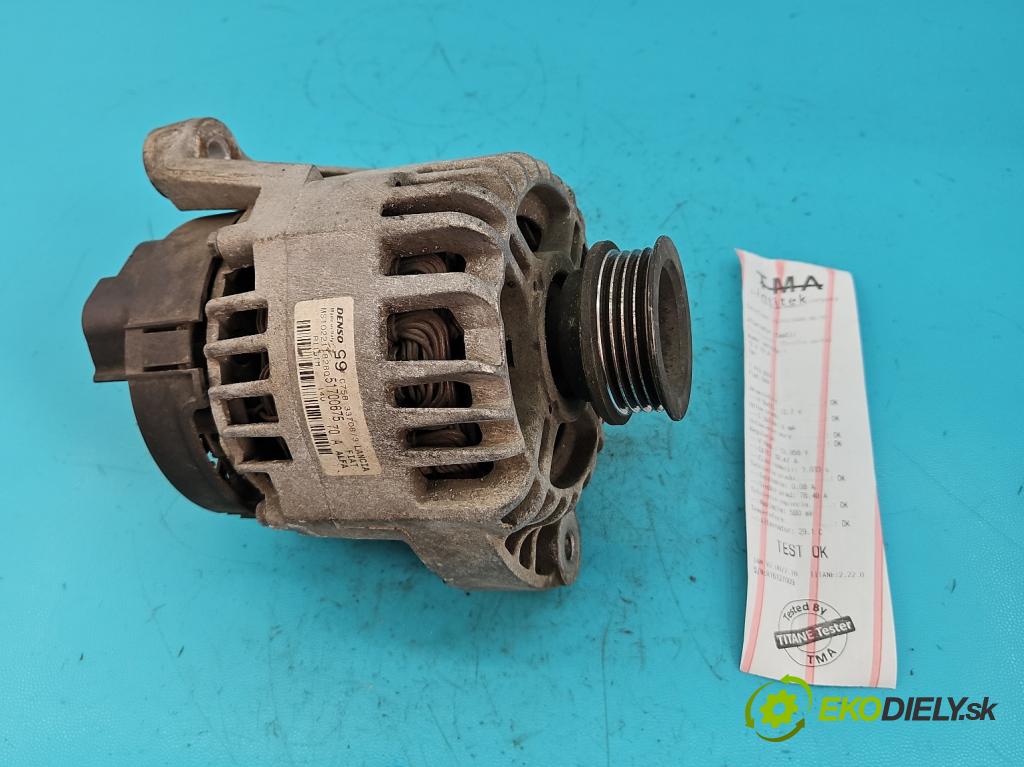 Fiat 500 2007-2020 1.2 8V 69KM manual 51 kW 1242 cm3 3- Alternator 51700675 (Alternátory)