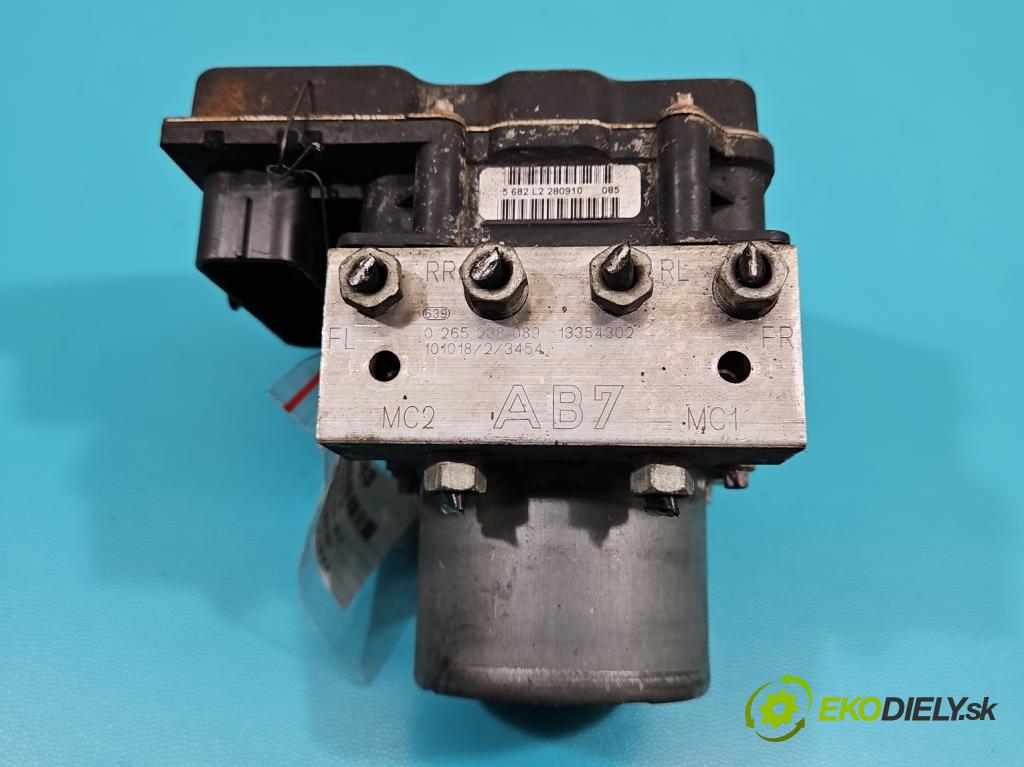 Opel Meriva B 2010-2017 1.4 16v 101 HP manual 74 kW 1398 cm3 5- čerpadlo abs 0265238089 (Pumpy ABS)