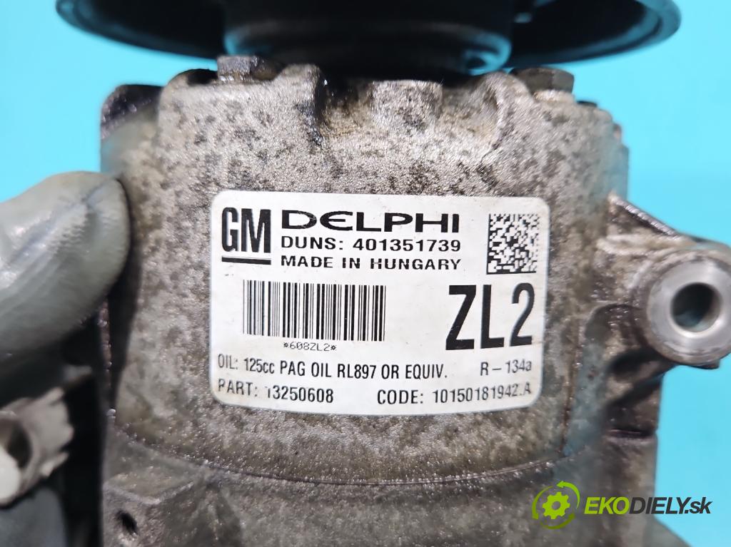 Opel Meriva B 2010-2017 1.4 16v 101 HP manual 74 kW 1398 cm3 5- Kompresor: klimatizácie 401351739 (Kompresory klimatizácie)