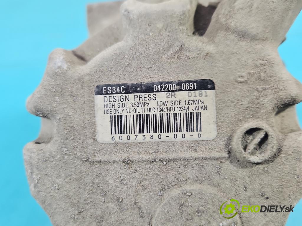 Tesla Model S 0.0b: 367hp automatic 270 kW  5- Kompresor: klimatizácie 042200-0691 (Kompresory klimatizácie)