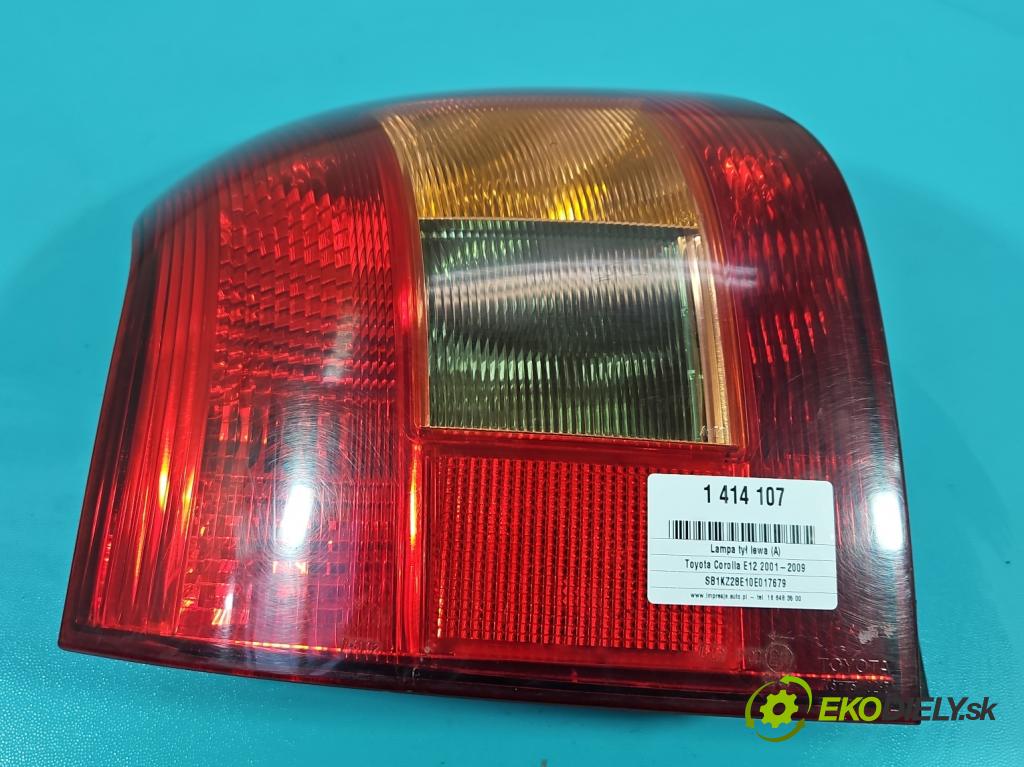 Toyota Corolla E12 2001-2009 1.6 VVTI 110 HP manual 81 kW 1598 cm3 5- svetlo / reflektor zadné ľavé  (Kľučka dverí ostatné)