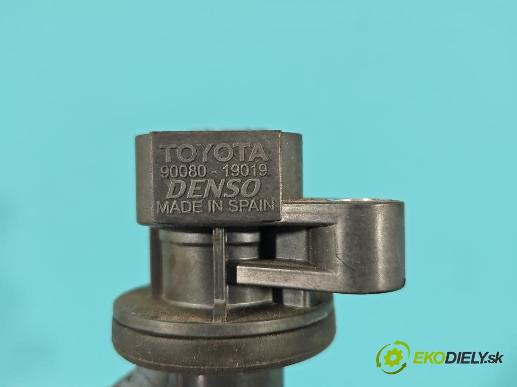 Toyota Corolla E12 2001-2009 1.6 VVTI 110 HP manual 81 kW 1598 cm3 5- cievka zapaľovacia 90080-19019 (Zapaľovacie cievky, moduly)
