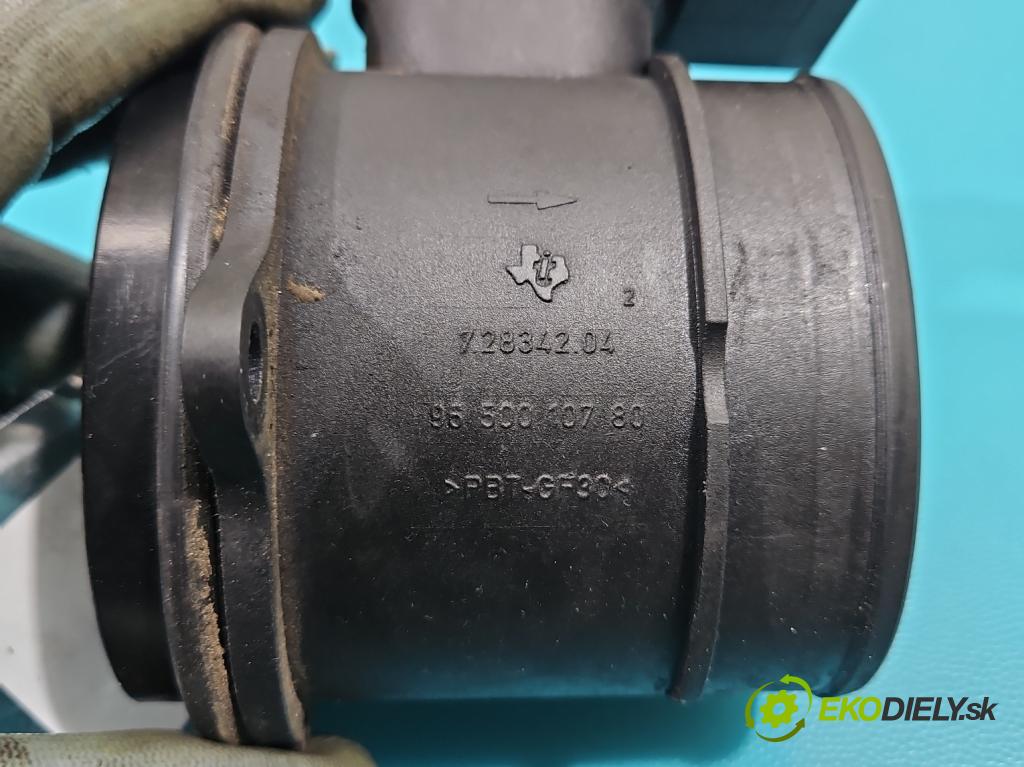 Citroen Berlingo I 1996-2008 1.6 hdi 90 HP manual 66,2 kW 1560 cm3 5- průtokoměr: 9650010780 (Váhy vzduchu)