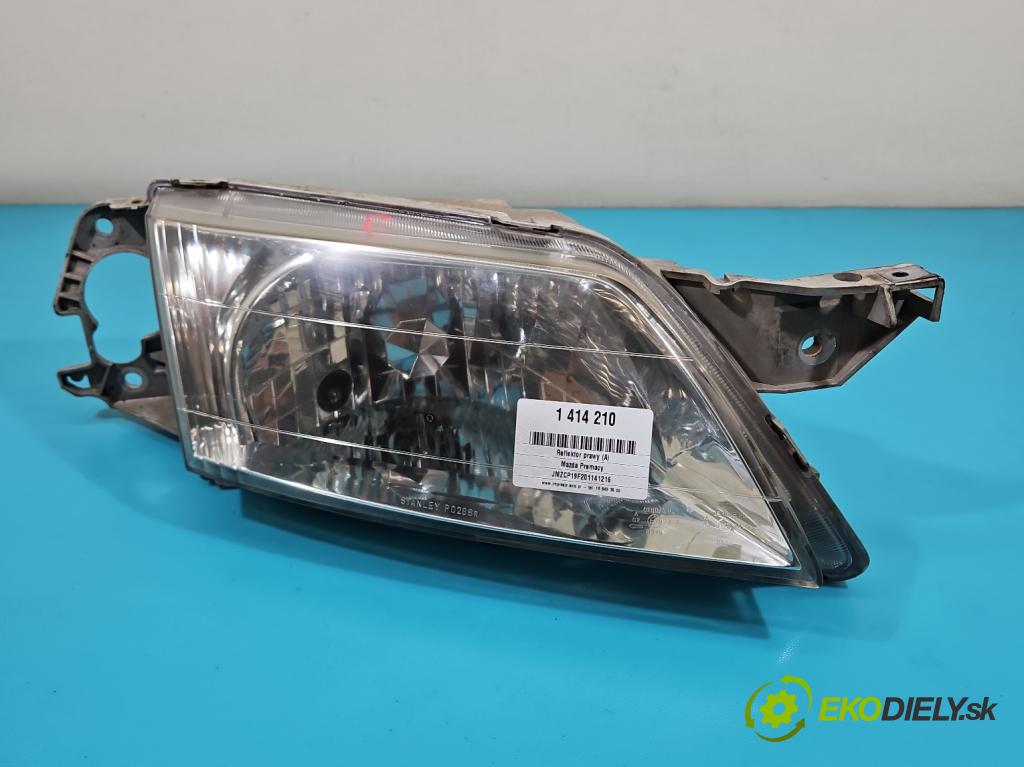 Mazda Premacy 1.8 16v 101 HP manual 74 kW 1840 cm3 5- Reflektor: pravý (Pravé)
