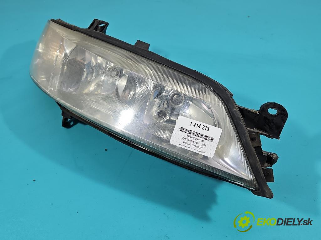 Opel Vectra B 1995-2002 1.8 16V 113 HP manual 83 kW 1796 cm3 4- Reflektor: pravý  (Pravé)