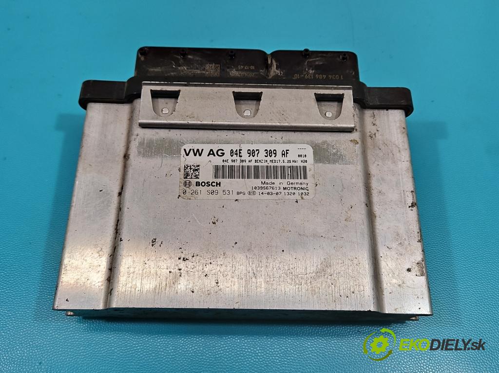 Vw Polo V 6R 2009-2017 1.2 16v 90 HP manual 66 kW 1197 cm3 5- riadiaca jednotka motora 04E907309AF