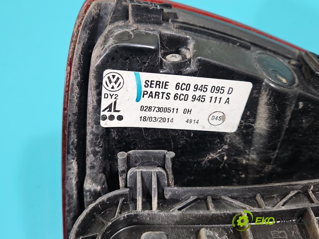 Vw Polo V 6R 2009-2017 1.2 16v 90 HP manual 66 kW 1197 cm3 5- svetlo / reflektor zadné ľavé 6C0945095D (Kľučka dverí ostatné)