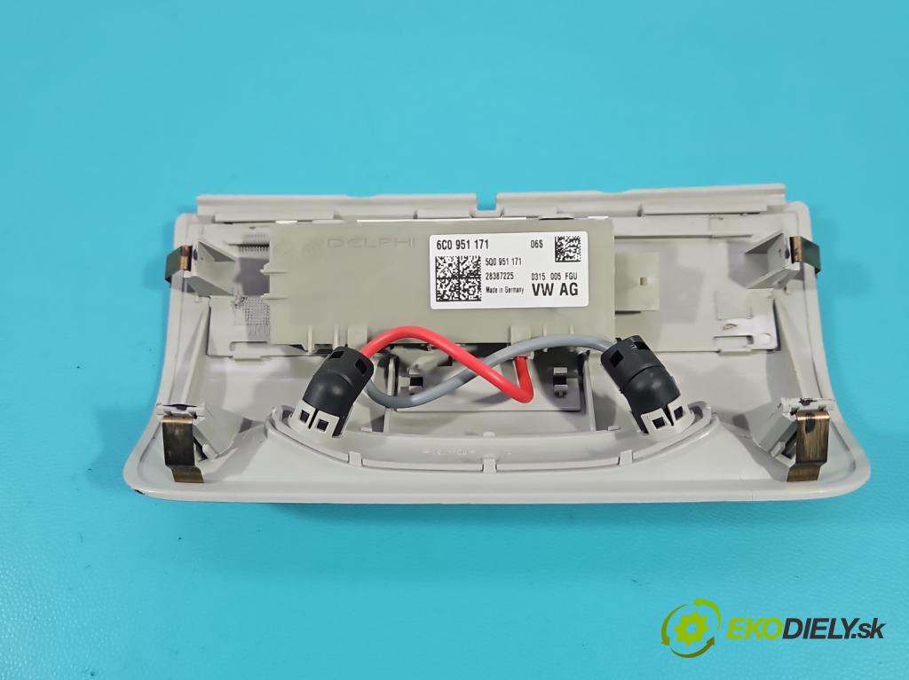 Vw Polo V 6R 2009-2017 1.2 16v 90 hp manual 66 kW 1197 cm3 5- světlo interiéru 5Q0951171