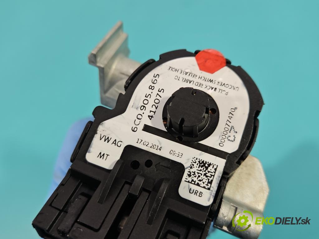 Vw Polo V 6R 2009-2017 1.2 16v 90 HP manual 66 kW 1197 cm3 5- Spínačka 6C0905865 (Spínacie skrinky a kľúče)