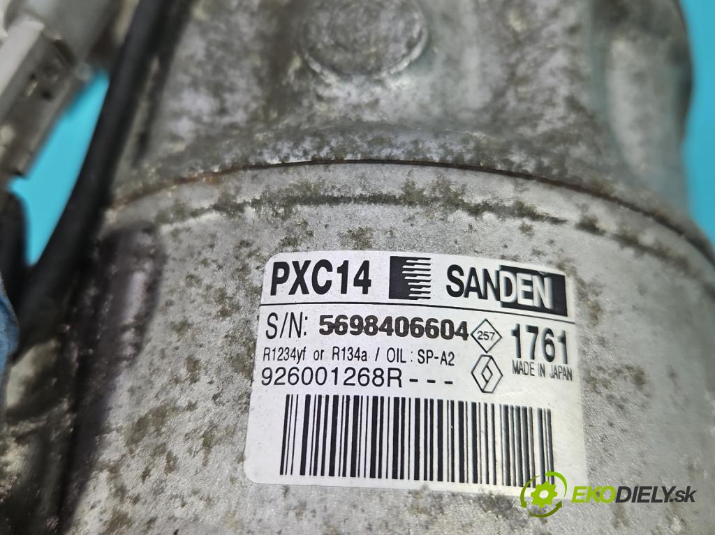 Renault Megane IV 2016-2024 1.2 Tce 132  HP manual 97 kW 1197 cm3 5- Kompresor: klimatizácie 926001268R (Kompresory klimatizácie)