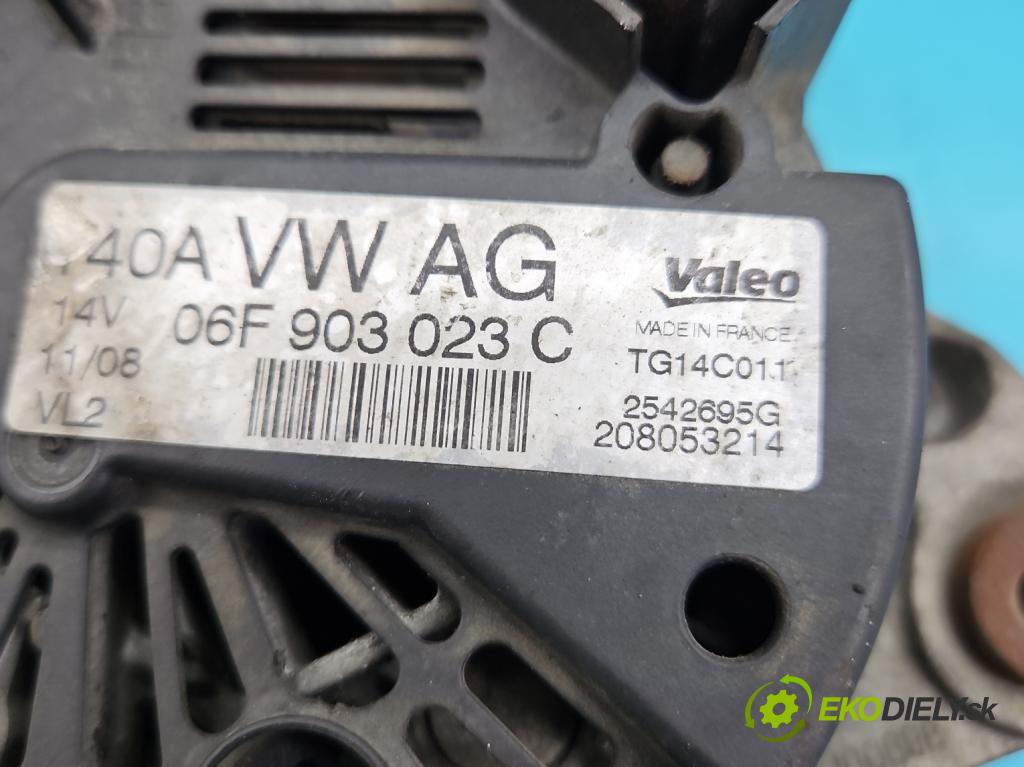 Vw Golf plus 1.9 TDI 105 HP manual 77 kW 1896 cm3 5- Alternator 06F903023C (Alternátory)