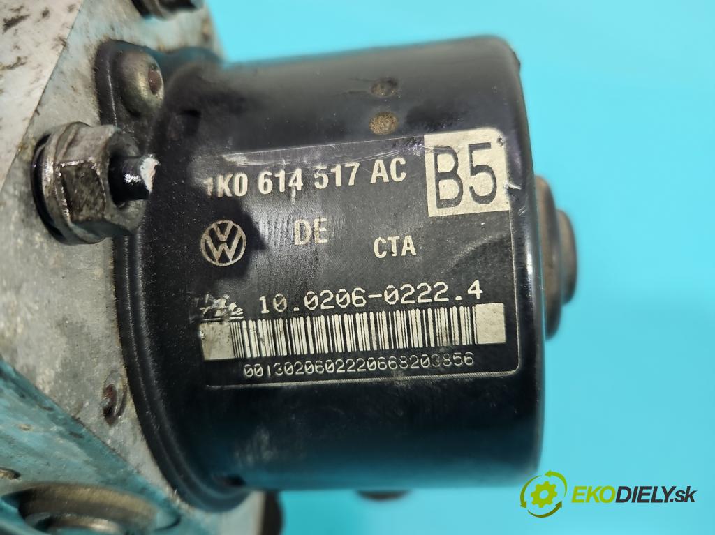 Vw Golf plus 1.9 TDI 105 HP manual 77 kW 1896 cm3 5- čerpadlo abs 1K0614517AC (Pumpy ABS)