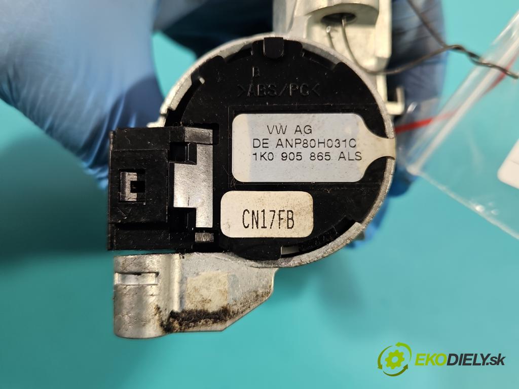 Vw Golf plus 1.9 TDI 105 HP manual 77 kW 1896 cm3 5- Spínačka 1K0905851B (Spínacie skrinky a kľúče)