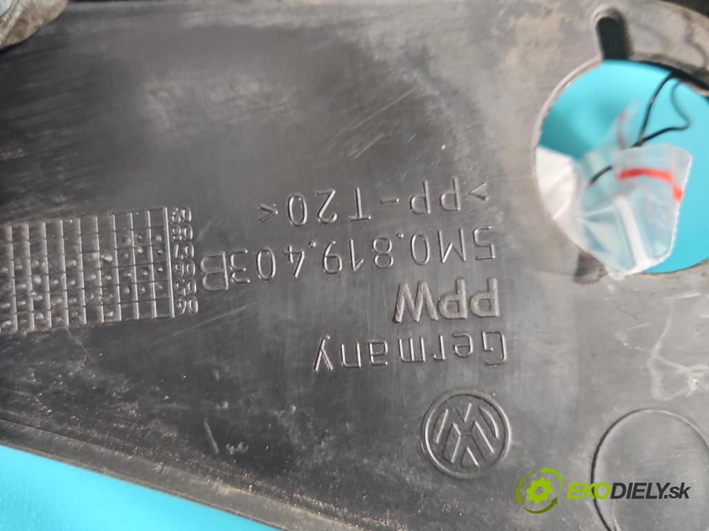 Vw Golf plus 1.9 TDI 105 HP manual 77 kW 1896 cm3 5- torpédo 5M0819403B (Torpéda)