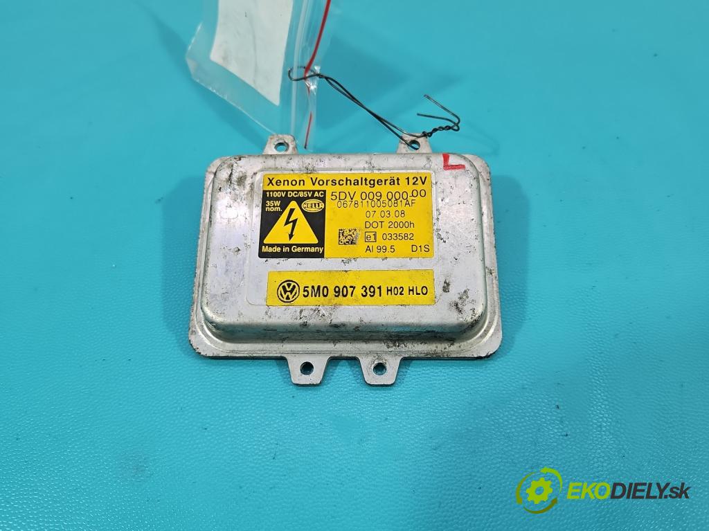 Vw Golf plus 1.9 TDI 105 HP manual 77 kW 1896 cm3 5- střídač: xenon 5M0907391 (Riadiace jednotky xenónu)