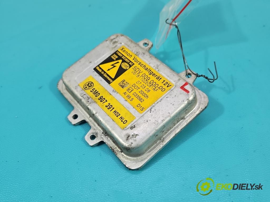 Vw Golf plus 1.9 TDI 105 HP manual 77 kW 1896 cm3 5- střídač: xenon 5M0907391 (Riadiace jednotky xenónu)