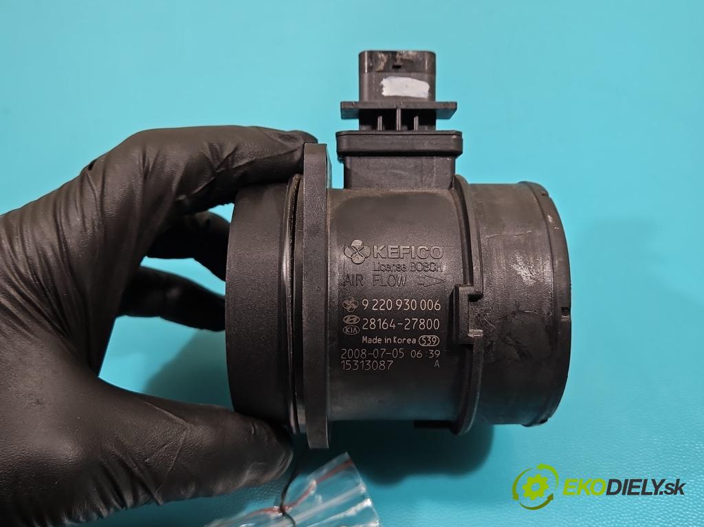 Kia Sportage II 2004-2010 2.0 crdi 150 HP manual 110 kW 1991 cm3 5- průtokoměr: 9220930006 (Váhy vzduchu)
