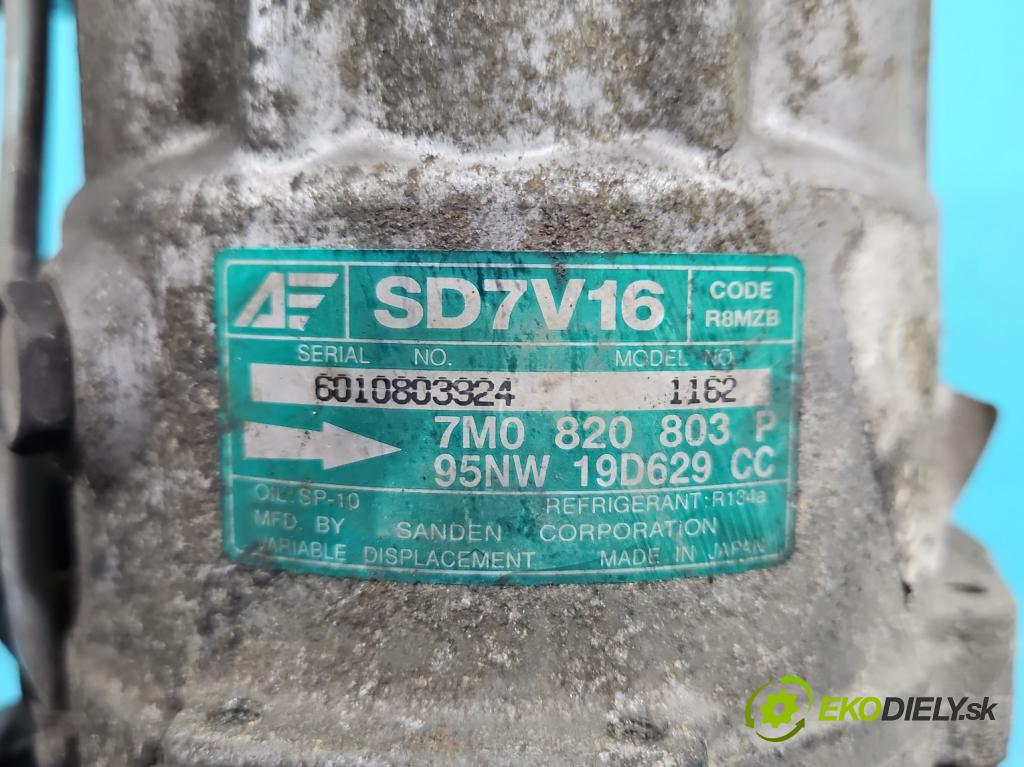 Vw Sharan I 1995-2010 1.9 tdi 110 HP manual 81 kW 1896 cm3 5- Kompresor: klimatizácie 95NW19D629CC (Kompresory klimatizácie)