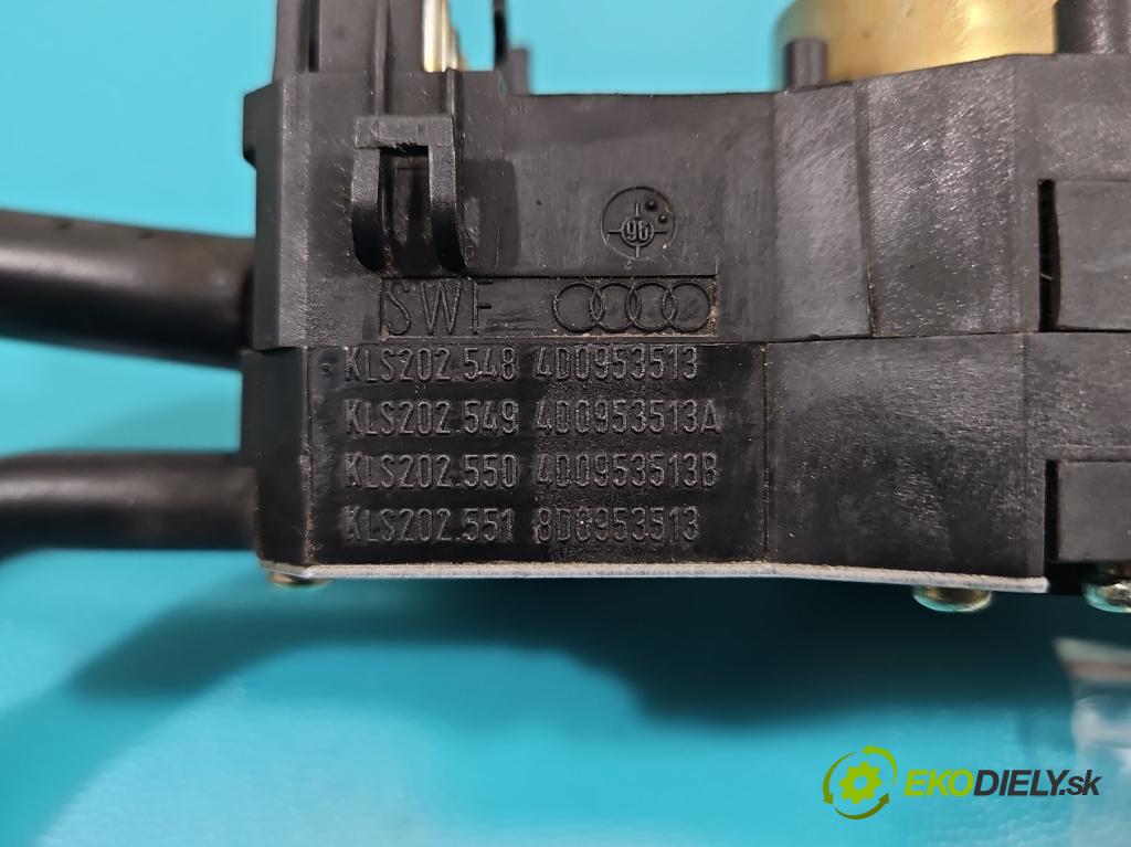 Audi A4 B5 1994-2001 1.6 8V 101 HP manual 74 kW 1595 cm3 4- prepínač komplex: 4D0953513 (Prepínacie páčky pod volantom)