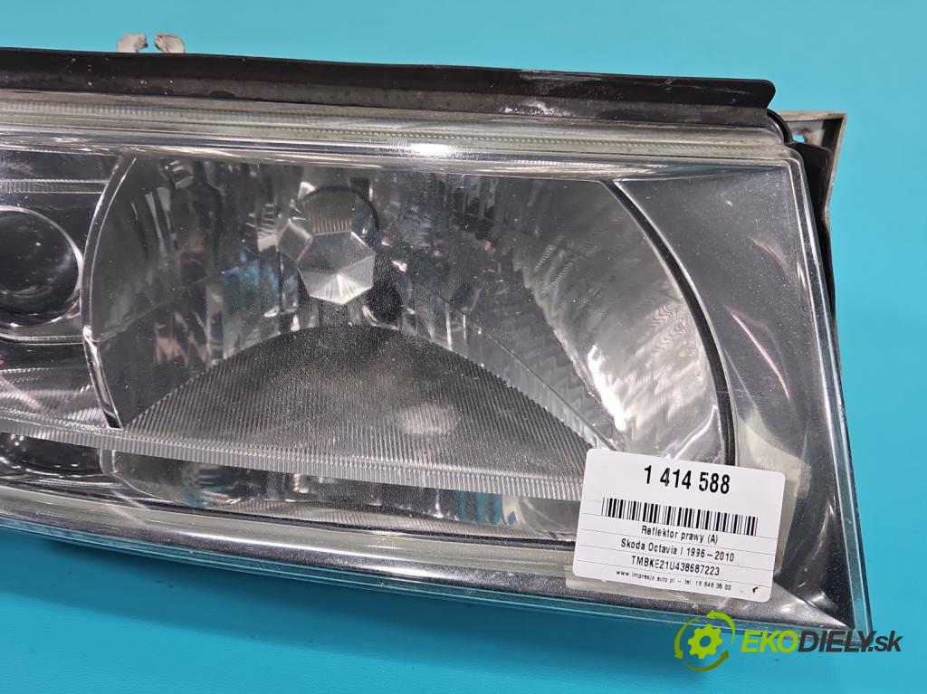 Skoda Octavia I 1996-2010 2.0 8V 116 HP manual 85 kW 1984 cm3 5- Reflektor: pravý  (Pravé)