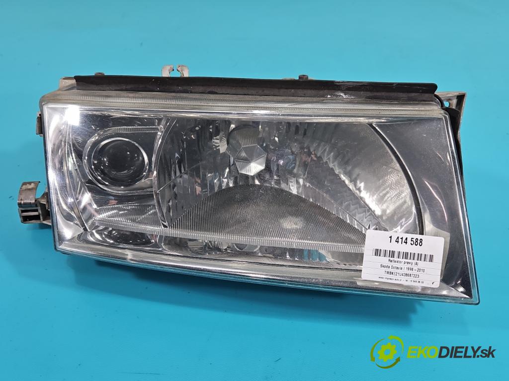 Skoda Octavia I 1996-2010 2.0 8V 116 HP manual 85 kW 1984 cm3 5- Reflektor: pravý  (Pravé)