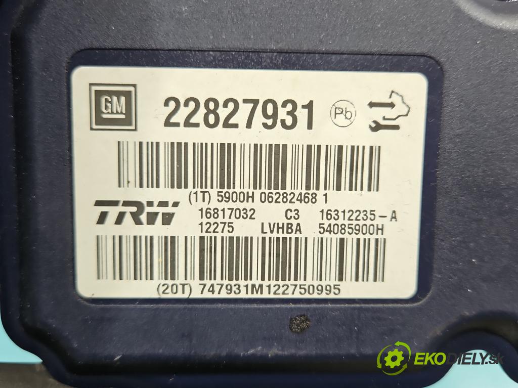 Opel Insignia A 2008-2017 1.6 T 179KM manual 132 kW 1598 cm3 4- čerpadlo abs 22827931 (Pumpy ABS)