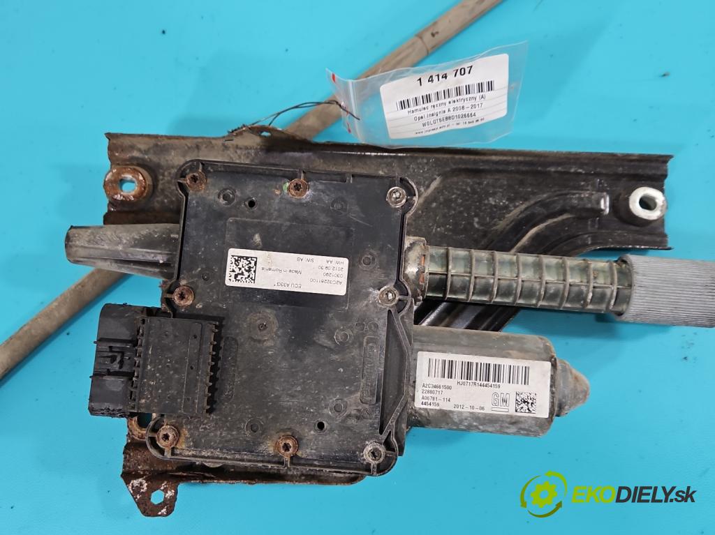 Opel Insignia A 2008-2017 1.6 T 179KM manual 132 kW 1598 cm3 4- Brzda manuál: elektrický: A2C32281100 (Ručné brzdy)